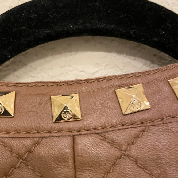 Michael Kors Quilted Leather Jacket with Stud Detail - Picture 6 of 17